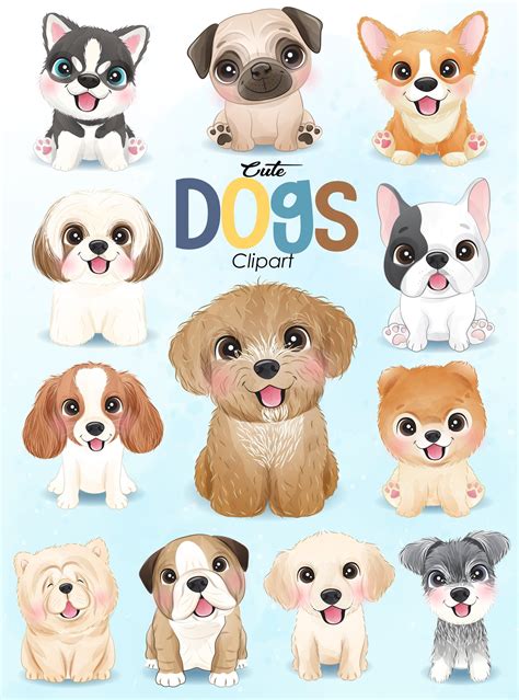 cute dog illustrations